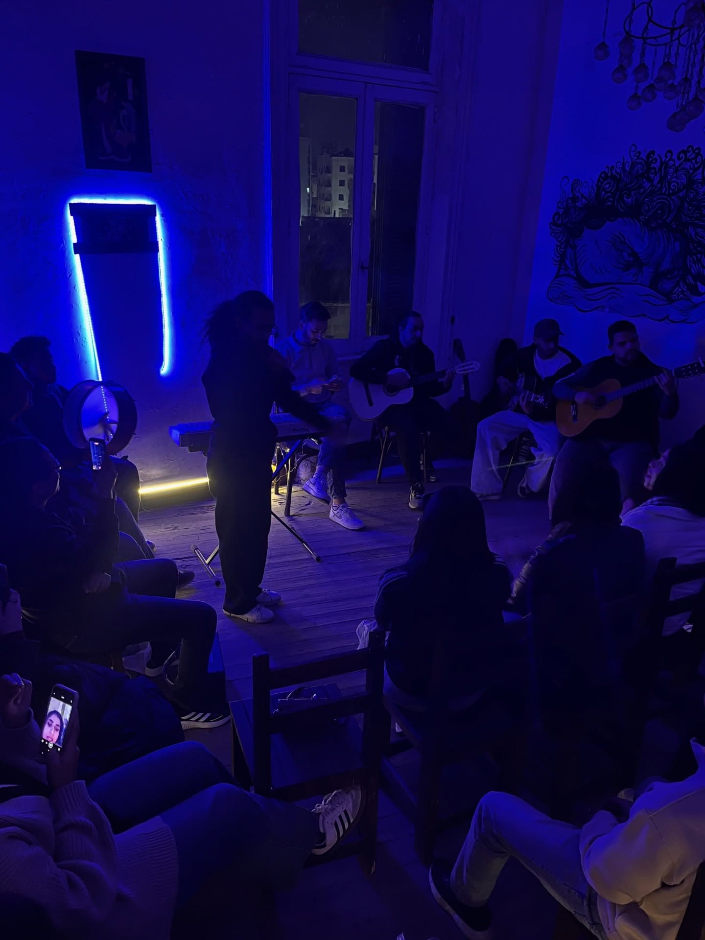 Intimate live music session at Hypatia